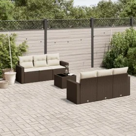 Juego de sofás de jardín 7 piezas con cojines ratán PE marrón by , Modular outdoor sofas - Ref: Foro24-3251050, Price: 493,63...