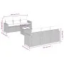 Juego de sofás de jardín 7 piezas con cojines ratán PE marrón de , Sofás modulares de exterior - Ref: Foro24-3251050, Precio:...