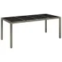 Set comedor jardín 9 pzas y cojines ratán sintético gris von , Gartensets - Ref: Foro24-3213083, Preis: 1,00 €, Rabatt: %