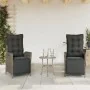 Sillones reclinables jardín con reposapiés 2 uds ratán PE gris von , Gartenstühle - Ref: Foro24-365291, Preis: 293,91 €, Raba...