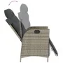 Sillones reclinables jardín con reposapiés 2 uds ratán PE gris von , Gartenstühle - Ref: Foro24-365291, Preis: 293,91 €, Raba...