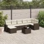 Set sofás de jardín 8 piezas y cojines ratán sintético marrón von , Modulare Sofas für den Außenbereich - Ref: Foro24-3251630...