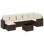 Set sofás de jardín 8 piezas y cojines ratán sintético marrón von , Modulare Sofas für den Außenbereich - Ref: Foro24-3251630...