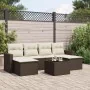 Juego de sofás de jardín 7 piezas con cojines ratán PE marrón von , Modulare Sofas für den Außenbereich - Ref: Foro24-3251670...