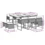 Set de comedor jardín 11 pzas con cojines ratán sintético negro de , Conjuntos de jardín - Ref: Foro24-3211335, Precio: 576,2...