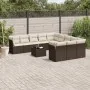 Set de sofás de jardín y cojines 12 pzas ratán sintético marrón by , Garden sets - Ref: Foro24-3250262, Price: 807,66 €, Disc...