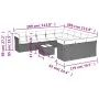 Set de sofás de jardín y cojines 12 pzas ratán sintético marrón by , Garden sets - Ref: Foro24-3250262, Price: 807,66 €, Disc...