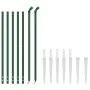 Cerca de alambre con pinchos de anclaje verde 1,1x10 m de , Paneles de vallas - Ref: Foro24-154098, Precio: 109,15 €, Descuen...