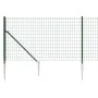 Cerca de alambre con pinchos de anclaje verde 1,1x10 m de , Paneles de vallas - Ref: Foro24-154098, Precio: 109,15 €, Descuen...