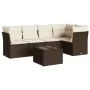 Set sofás de jardín 6 piezas y cojines ratán sintético marrón by , Garden sets - Ref: Foro24-3217613, Price: 402,45 €, Discou...