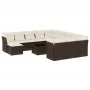 Set de sofás de jardín con cojines 13 piezas ratán PE marrón von , Gartensets - Ref: Foro24-3250482, Preis: 851,11 €, Rabatt: %