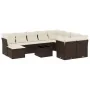 Set de sofás de jardín 11 pzas cojines ratán sintético marrón von , Gartensets - Ref: Foro24-3250442, Preis: 702,54 €, Rabatt: %