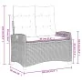 Sillón reclinable de jardín con cojines ratán sintético beige by , garden benches - Ref: Foro24-368229, Price: 183,45 €, Disc...