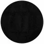 Alfombra peluda de pelo largo moderna PAMPLONA negra Ø 80 cm by , Rugs - Ref: Foro24-375287, Price: 26,20 €, Discount: %
