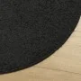 Alfombra peluda de pelo largo moderna PAMPLONA negra Ø 80 cm by , Rugs - Ref: Foro24-375287, Price: 26,20 €, Discount: %