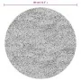 Alfombra peluda de pelo largo moderna PAMPLONA negra Ø 80 cm by , Rugs - Ref: Foro24-375287, Price: 26,20 €, Discount: %