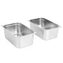 Bandejas Gastronorm 2 unidades GN 1/1 200 mm acero inoxidable von , Eimer für Dampftische - Ref: Foro24-50883, Preis: 73,98 €...