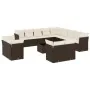 Set sofás de jardín 14 pzas con cojines ratán sintético marrón by , Garden sets - Ref: Foro24-3218563, Price: 983,17 €, Disco...