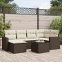 Juego de sofás de jardín 7 piezas con cojines ratán PE marrón von , Gartensets - Ref: Foro24-3219263, Preis: 448,15 €, Rabatt: %