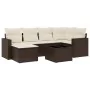 Juego de sofás de jardín 7 piezas con cojines ratán PE marrón von , Gartensets - Ref: Foro24-3219263, Preis: 448,15 €, Rabatt: %