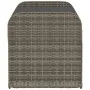 Banco de almacenaje con cojín ratán sintético gris 115x51x52 cm de , Bancos de jardín - Ref: Foro24-365728, Precio: 156,02 €,...