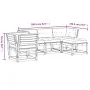Juego de muebles jardín 5 pzas y cojines madera pino impregnada de , Conjuntos de jardín - Ref: Foro24-3216924, Precio: 548,2...