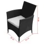 Sillas de jardín 2 unidades ratán sintético negro by , Garden chairs - Ref: Foro24-43132, Price: 224,81 €, Discount: %