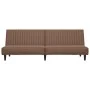 Sofá cama de 2 plazas cuero sintético marrón by , Sofas - Ref: Foro24-375948, Price: 235,43 €, Discount: %