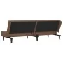 Sofá cama de 2 plazas cuero sintético marrón by , Sofas - Ref: Foro24-375948, Price: 235,43 €, Discount: %