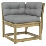 Set de sofás jardín 5 pzas con cojines madera pino impregnada von , Gartensets - Ref: Foro24-3216979, Preis: 531,69 €, Rabatt: %