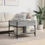 Mesa de centro madera ingeniería metal gris Sonoma 70x50x50 cm de , Mesas de centro - Ref: Foro24-845364, Precio: 73,43 €, De...