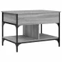 Mesa de centro madera ingeniería metal gris Sonoma 70x50x50 cm de , Mesas de centro - Ref: Foro24-845364, Precio: 73,43 €, De...