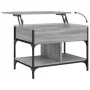 Mesa de centro madera ingeniería metal gris Sonoma 70x50x50 cm de , Mesas de centro - Ref: Foro24-845364, Precio: 73,43 €, De...