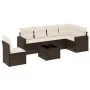 Juego de sofás de jardín 7 piezas con cojines ratán PE marrón von , Modulare Sofas für den Außenbereich - Ref: Foro24-3251380...