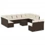 Set de sofás de jardín con cojines 13 piezas ratán PE marrón by , Garden sets - Ref: Foro24-3218383, Price: 797,52 €, Discoun...