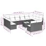 Set de sofás de jardín con cojines 13 piezas ratán PE marrón by , Garden sets - Ref: Foro24-3218383, Price: 797,52 €, Discoun...
