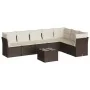 Set sofás de jardín 8 piezas y cojines ratán sintético marrón by , Garden sets - Ref: Foro24-3249592, Price: 527,10 €, Discou...