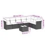 Set sofás de jardín 8 piezas y cojines ratán sintético marrón by , Garden sets - Ref: Foro24-3249592, Price: 527,10 €, Discou...