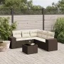 Set sofás de jardín 6 piezas y cojines ratán sintético marrón de , Conjuntos de jardín - Ref: Foro24-3254900, Precio: 430,64 ...
