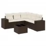 Set sofás de jardín 6 piezas y cojines ratán sintético marrón de , Conjuntos de jardín - Ref: Foro24-3254900, Precio: 430,64 ...