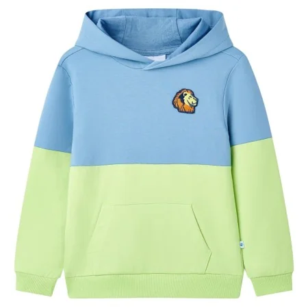 Sudadera infantil con capucha azul y amarillo suave 128 de , Camisetas para niños - Ref: Foro24-12597, Precio: 14,00 €, Descu...