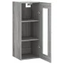 Armario de pared gris Sonoma 34,5x34x90 cm de , Aparadores - Ref: Foro24-828898, Precio: 42,29 €, Descuento: %