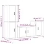 Set de muebles de TV 4 pzas madera contrachapada blanco brillo von , TV-Möbel - Ref: Foro24-3188608, Preis: 163,63 €, Rabatt: %