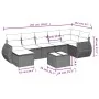 Set sofás de jardín 8 piezas y cojines ratán sintético marrón by , Garden sets - Ref: Foro24-3254030, Price: 510,32 €, Discou...