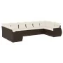 Set de sofás de jardín 10 pzas y cojines ratán sintético marrón de , Conjuntos de jardín - Ref: Foro24-3254210, Precio: 642,2...