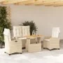 Set de comedor jardín con cojines 4 pzas ratán sintético beige von , Gartensets - Ref: Foro24-3277419, Preis: 547,31 €, Rabat...