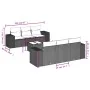 Juego de sofás de jardín 7 piezas con cojines ratán PE marrón by , Garden sets - Ref: Foro24-3254650, Price: 514,23 €, Discou...