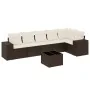 Juego de sofás de jardín 7 piezas con cojines ratán PE marrón by , Garden sets - Ref: Foro24-3254940, Price: 480,04 €, Discou...
