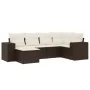 Set sofás de jardín 6 piezas y cojines ratán sintético marrón by , Garden sets - Ref: Foro24-3255200, Price: 424,31 €, Discou...