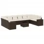 Set de sofás de jardín 11 pzas cojines ratán sintético marrón by , Garden sets - Ref: Foro24-3255420, Price: 685,36 €, Discou...